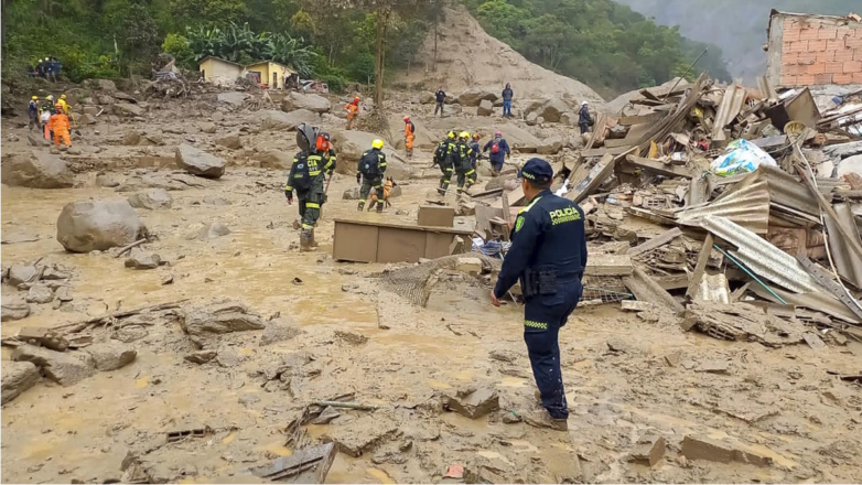14 человек погибли при сходе оползня в Колумбии