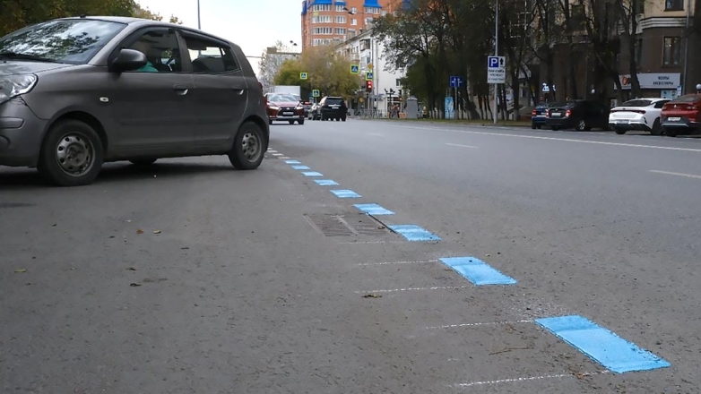 Синяя разметка появится на 84 улицах Москвы