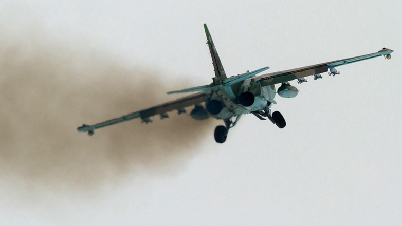 В Краснодарском крае штурмовик Су-25 упал в море