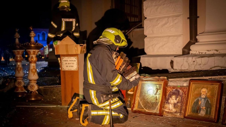 СМИ: Спасо-Преображенский кафедральный собор в Одессе разрушен