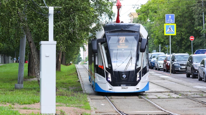 Беспилотный трамвай хотят запустить в Москве во второй половине 2024 года