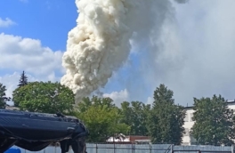 В Воскресенске загорелся цех по производству аккумуляторов