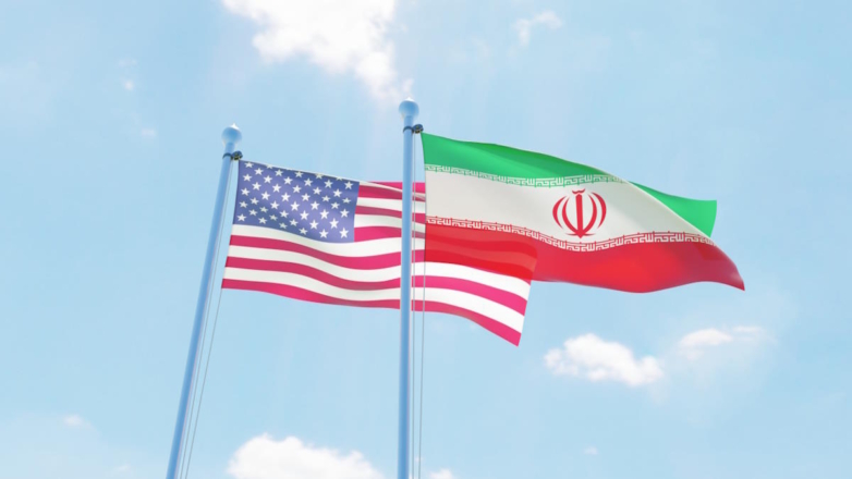 Флаги США и Ирана