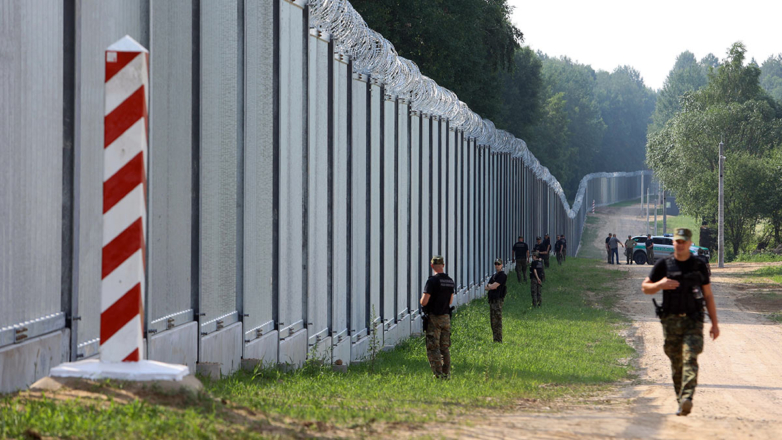 Забор на границе с Польшей