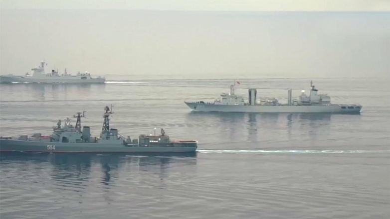 РФ и КНР отработали в Тихом океане уничтожение подлодки условного противника