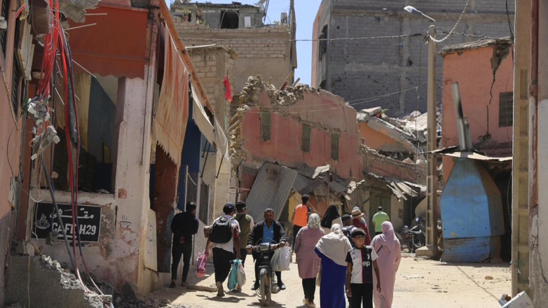 Последствия землетрясения в Марокко