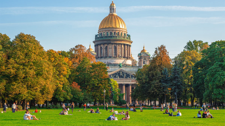 Теплый сентябрь в Санкт-Петербурге