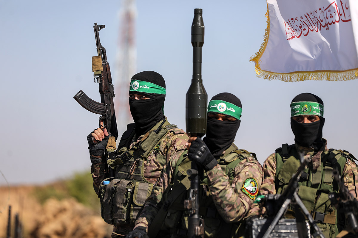 Палестинские боевики из вооруженного крыла ХАМАС
