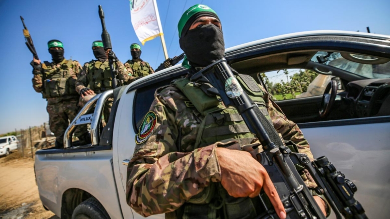 Солдаты палестинского движения ХАМАС