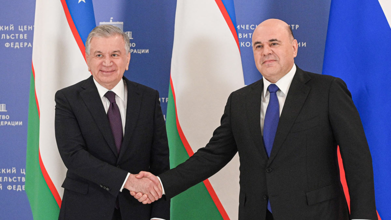 Встреча премьер-министра РФ Мишустина и президента Узбекистана Мирзиеева