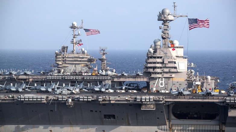 США продлили срок пребывания авианосца USS Gerald Ford в Средиземном море