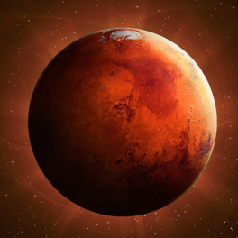 Мощная вспышка на Солнце привела к глобальному полярному сиянию в атмосфере Марса