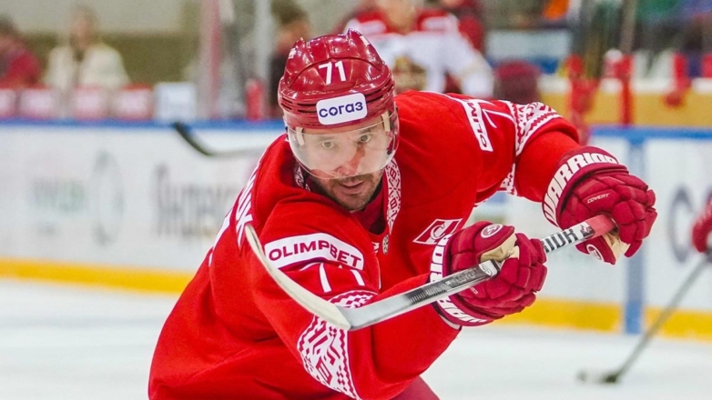 Ковальчук забросил первую шайбу после возвращения в "Спартак" в матче КХЛ