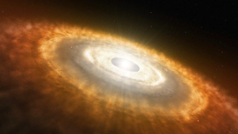 Астрономы впервые обнаружили воду в протопланетном диске у горячей звезды