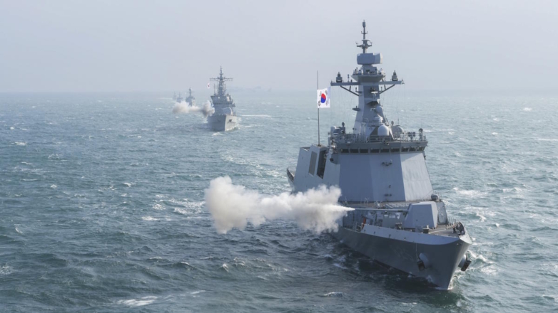 Боевые учения ВМС Южной Кореи