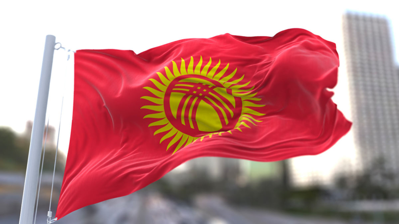 Флаг Кыргызстан