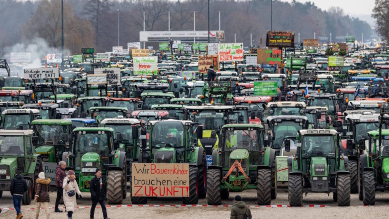 Протесты фермеров в Германии