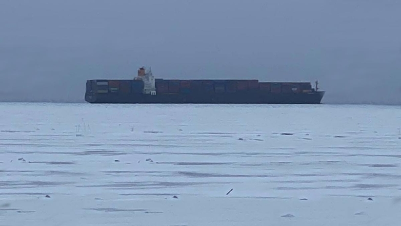 В порту Санкт-Петербурга сел на мель панамский контейнеровоз