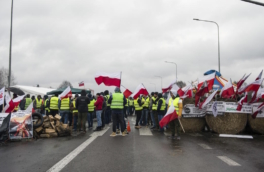 СМИ: польские фермеры использовали на протестах пророссийские транспаранты
