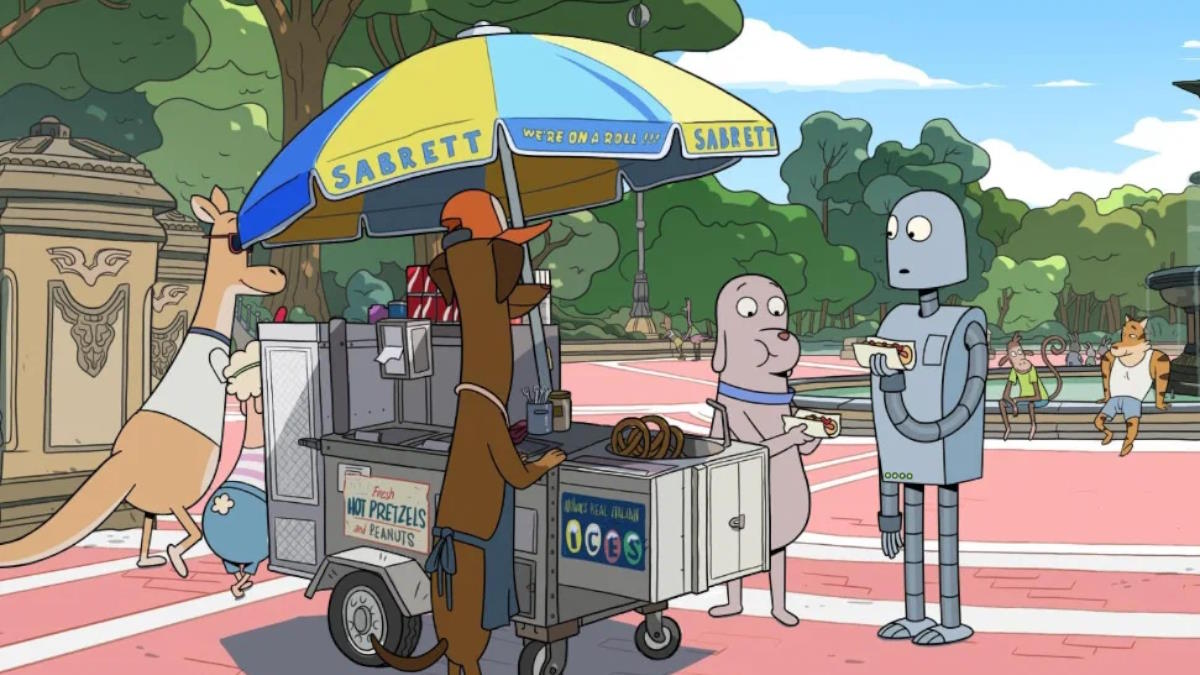 Кадр из мультфильма "Мечты робота"