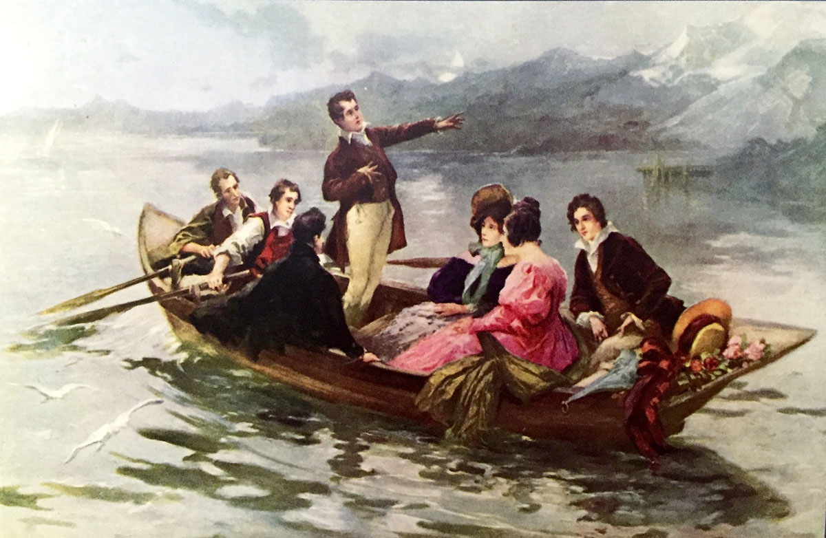 Байрон и Шелли на Женевском озере