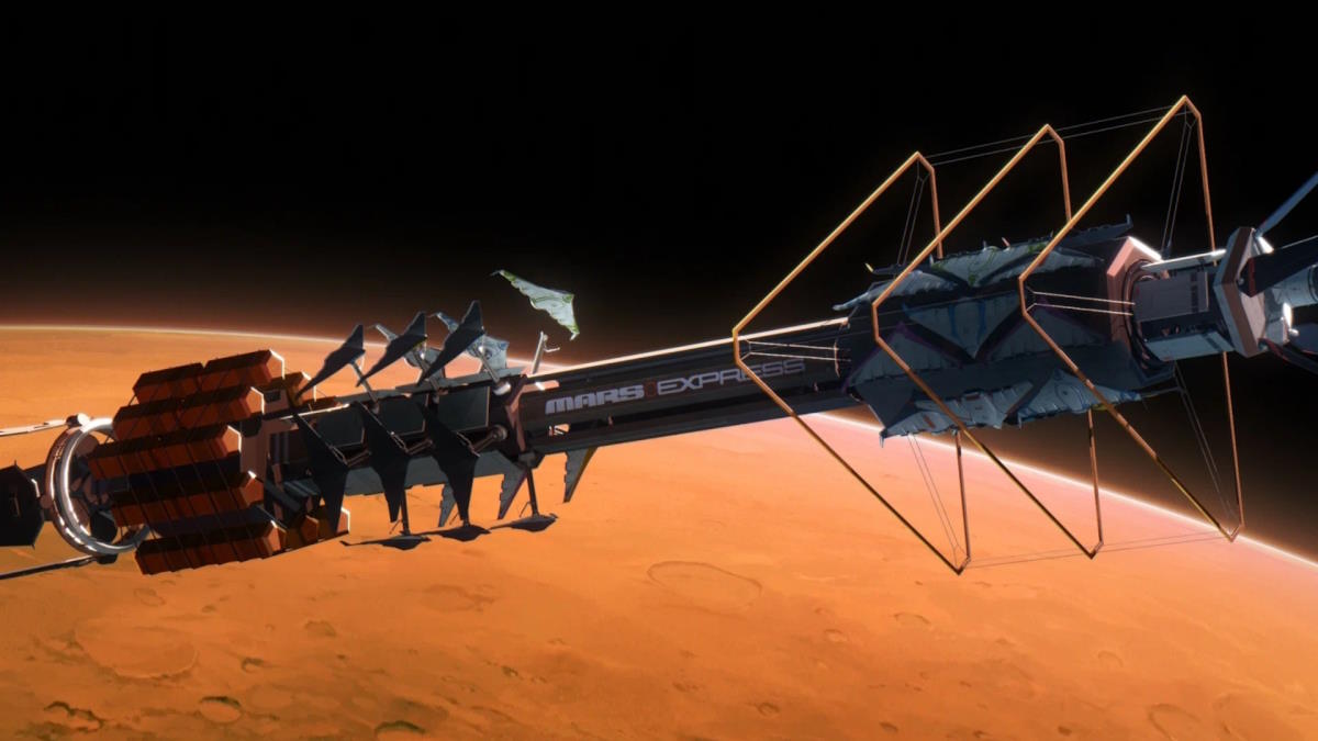 Кадр из мультфильма "Марс Экспресс"