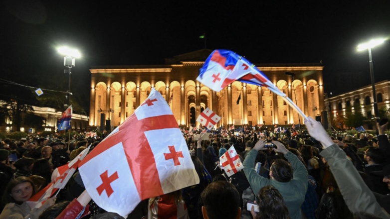 В Тбилиси начались массовые протесты против закона об иноагентах