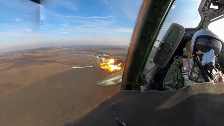 Штурмовик ВВС России Су-25 в зоне СВО