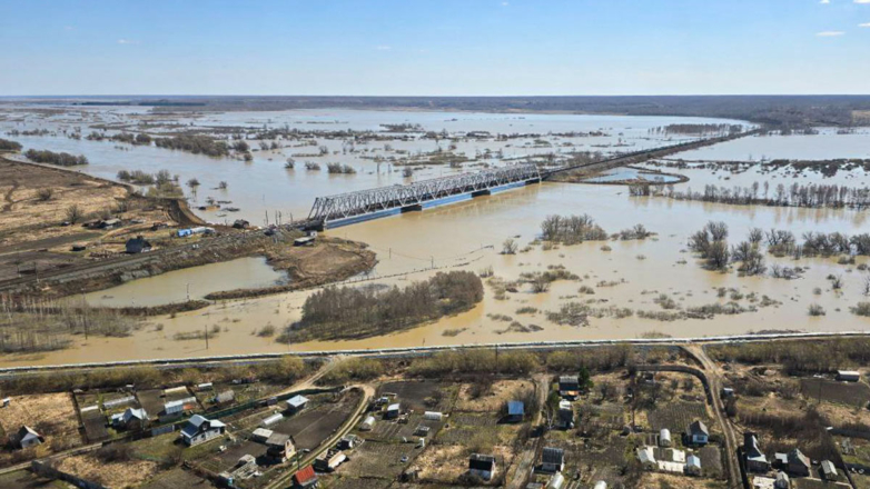 В Тюменской области уровень воды в реке Иртыш вырос на всех гидропостах за сутки