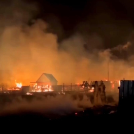 Площадь пожара в Улан-Удэ достигла 3000 квадратных метров