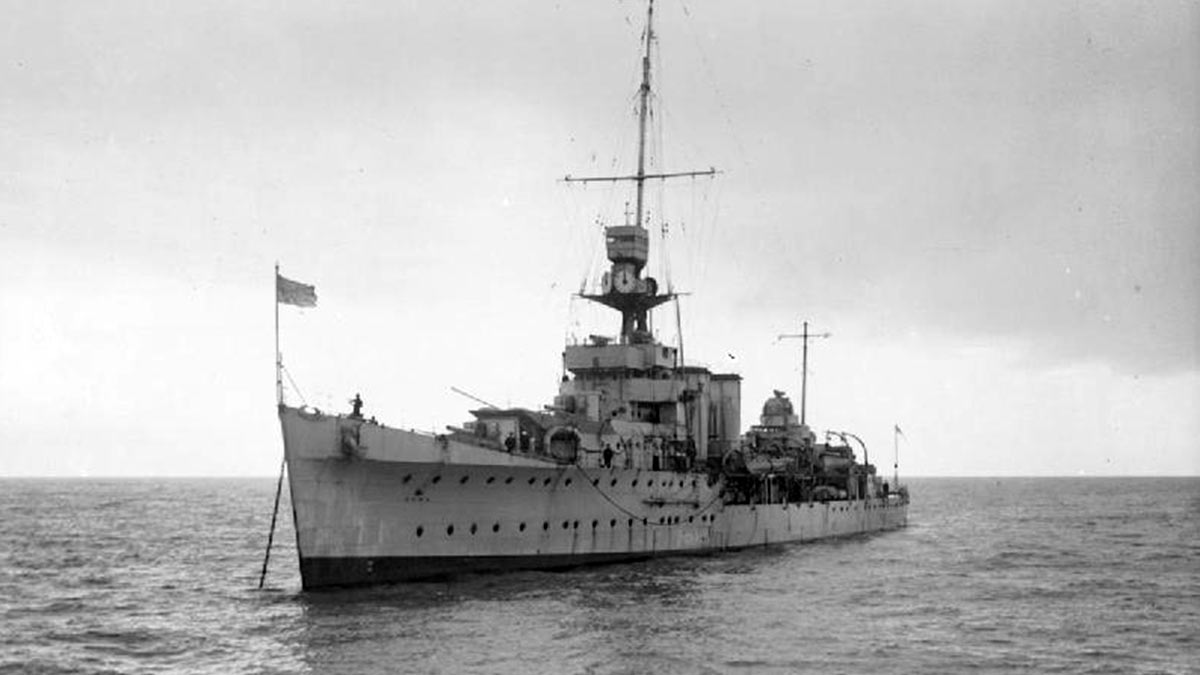 Британский крейсер "Калькута"