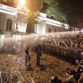 Против митингующих в Тбилиси применили перцовый газ и резиновые пули