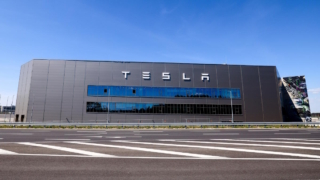 Bild: радикалы с красным флагом штурмуют единственный завод Tesla в Европе