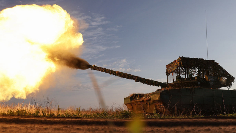 Боевая работа танка Т-80 БВМ