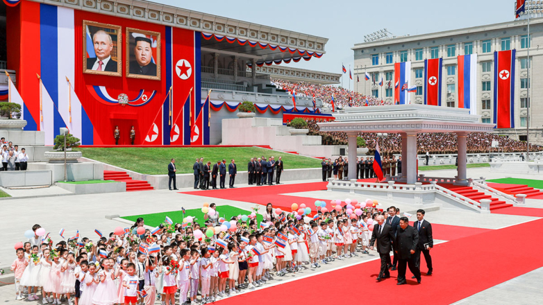 Из-за жары изменили программу Путина в Пхеньяне