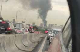 На юге Москвы произошел пожар на складе