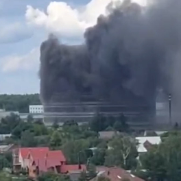 Пожар вспыхнул в НИИ "Платан" в Подмосковье