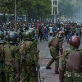 Протестующие ворвались в парламент в Кении, полиция открыла огонь