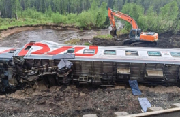 МЧС завершило поисково-спасательные работы на месте аварии с поездом в Коми