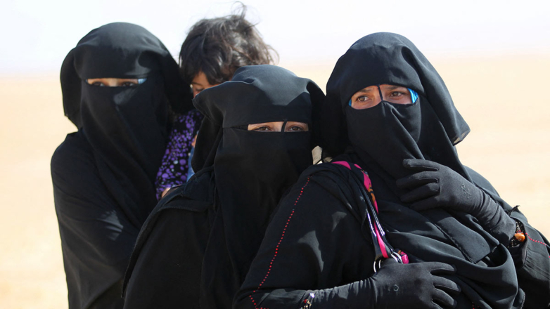 Мусульманские женщины в никабах