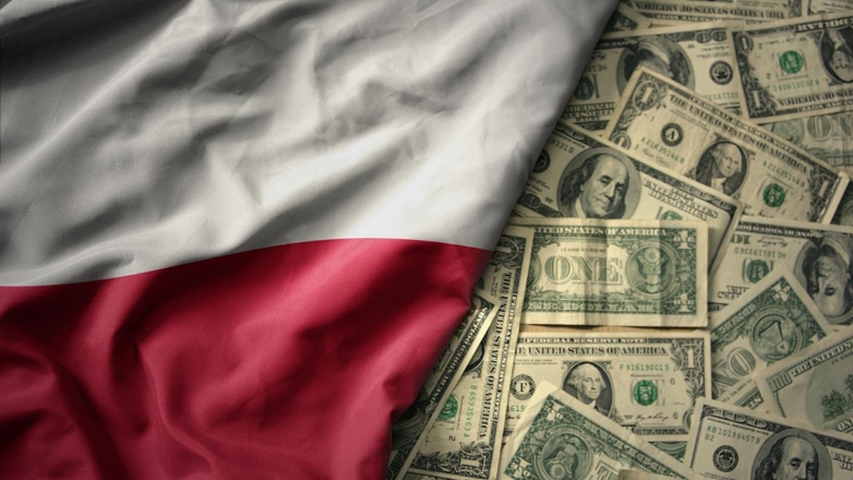 Флаг Польши и деньги