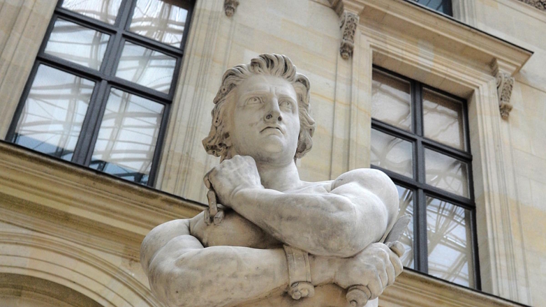 Мраморная статуя Спартака французского скульптора Дени Фуатье (1793-1863)