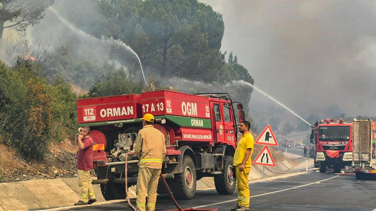 Лесной пожар вспыхнул в Турции в одном из центральных районов Антальи