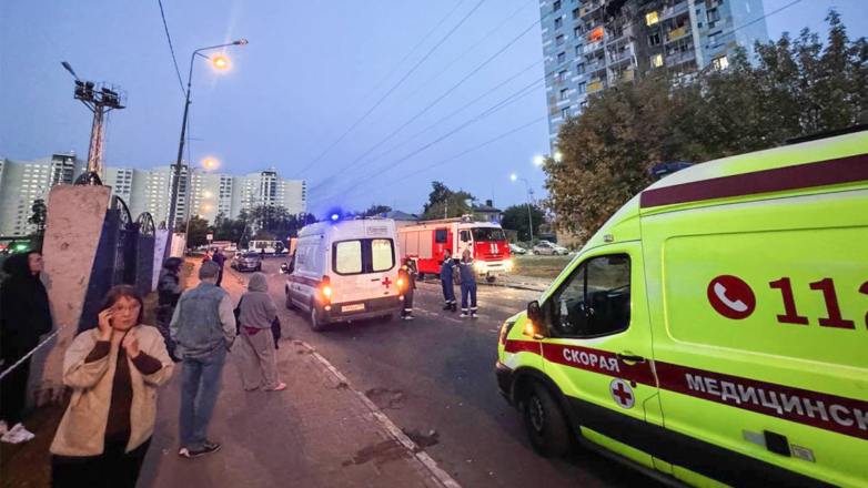 Последствия падения беспилотника в Московской области