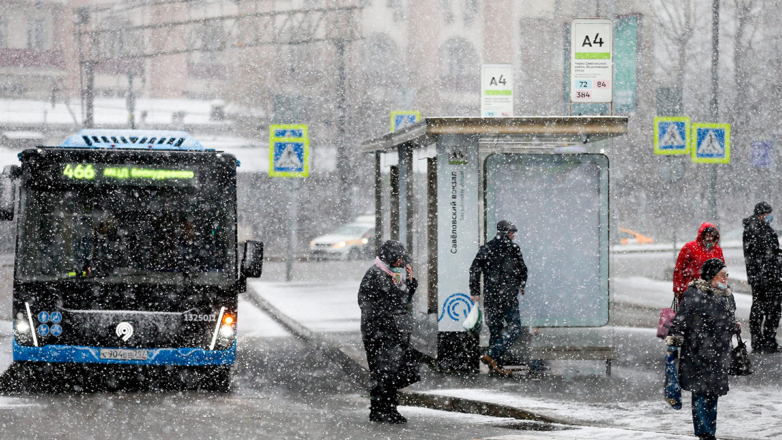 Снежная погода в Москве