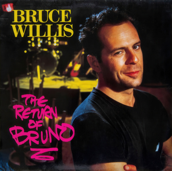 LP cover of The Return of Bruno, the debut studio album by Bruce Willis, released in 1987