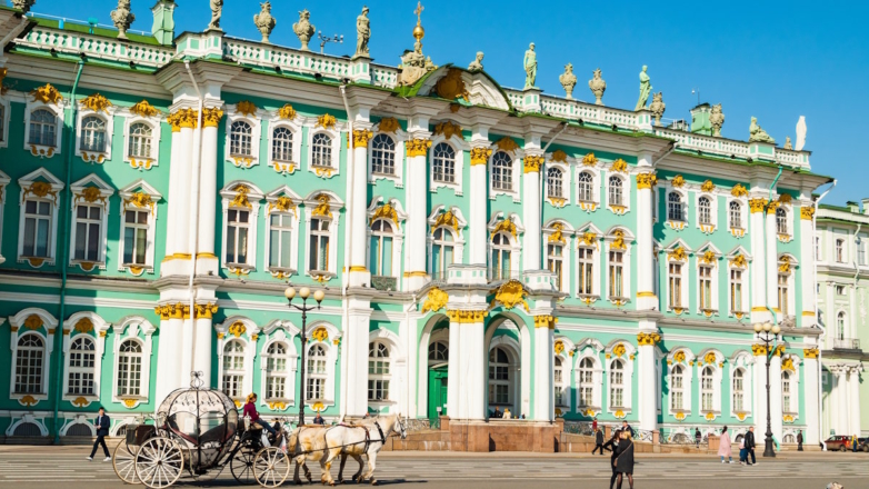 Эрмитаж в Санкт-Петербурге (иллюстрация)