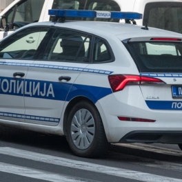 Машина въехала в толпу на митинге протеста в Белграде