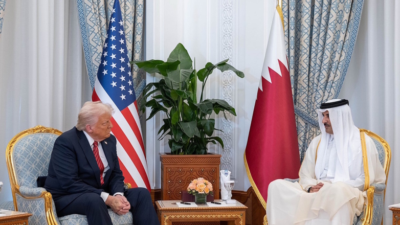 Президент США Дональд Трамп и эмир Катара Тамим ибн Хамад Аль Тани