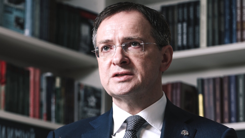Помощник президента РФ, председатель Российского военно-исторического общества (РВИО) Владимир Мединский (архивное фото)